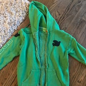 Green free city zip up